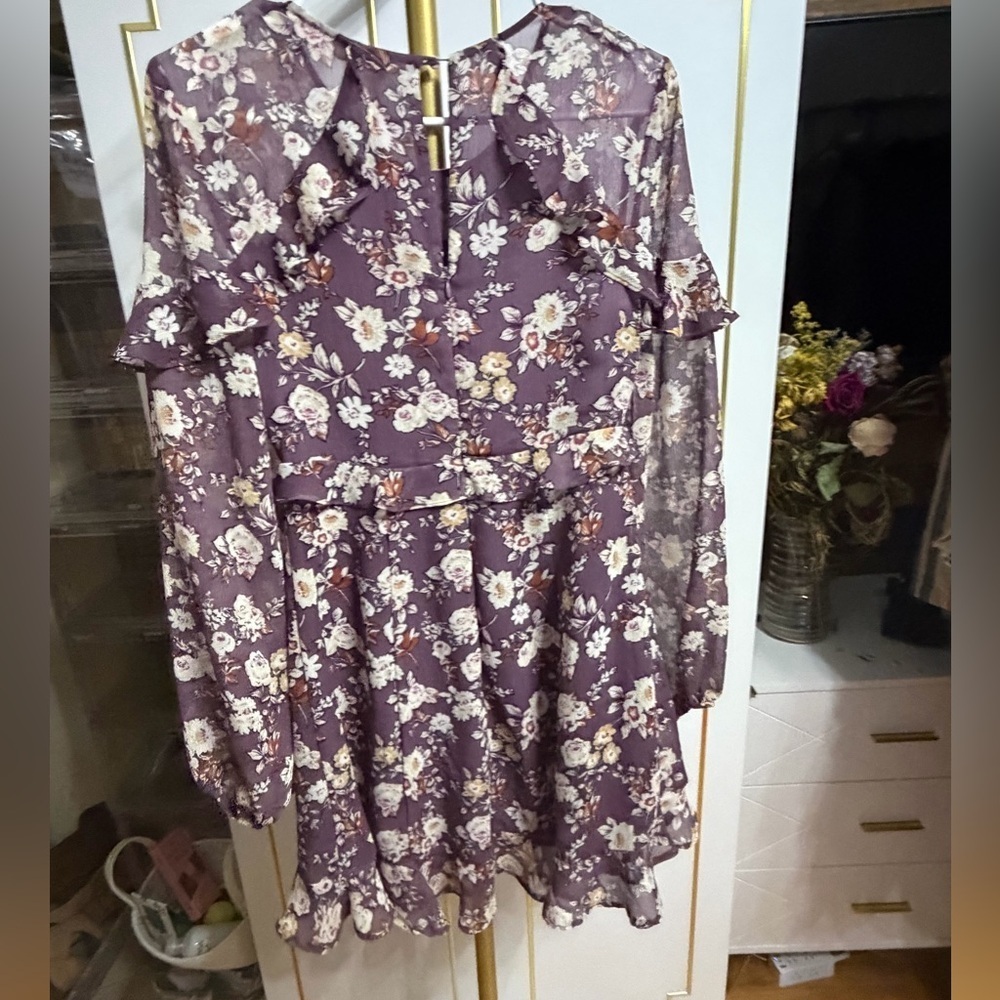 Astr Ruffle Floral Print Dress #0048 - Picture 2 of 8